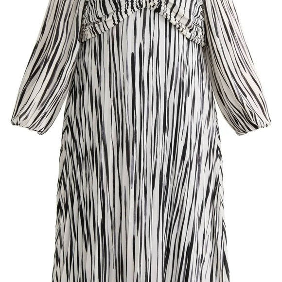 COPY - Women’s Plus Size Pleated Midi Dress With Sweetheart Neck - Picture 4 of 5